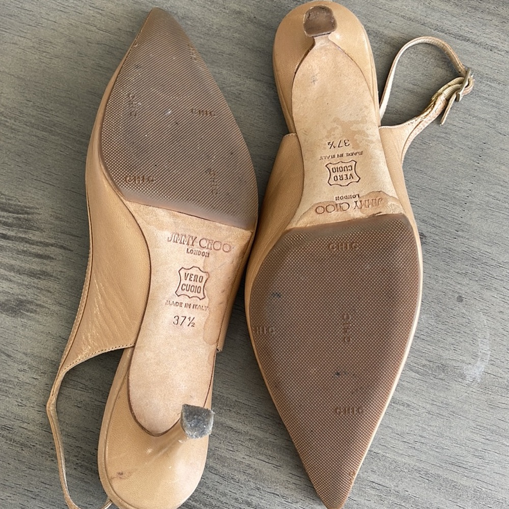 Jimmy Choo Tan Heels - Picture 6 of 9